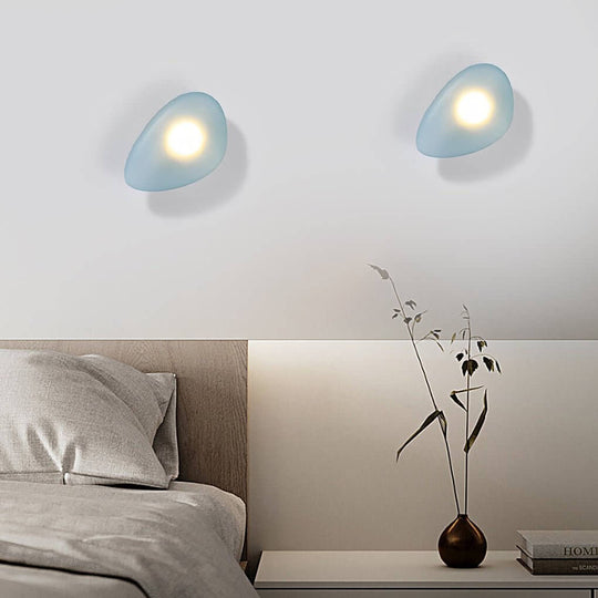 Colorful Glass Pebble LED Wall Sconce