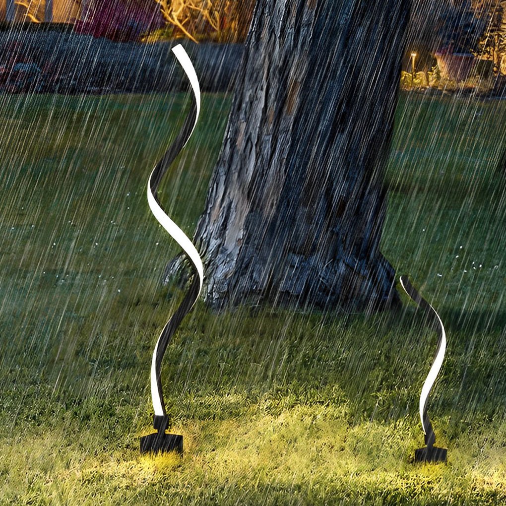Eco Friendly Twisted Seaweed Design LED Solar Lawn Lights