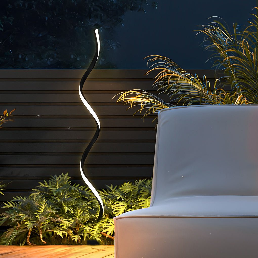Eco Friendly Twisted Seaweed Design LED Solar Lawn Lights