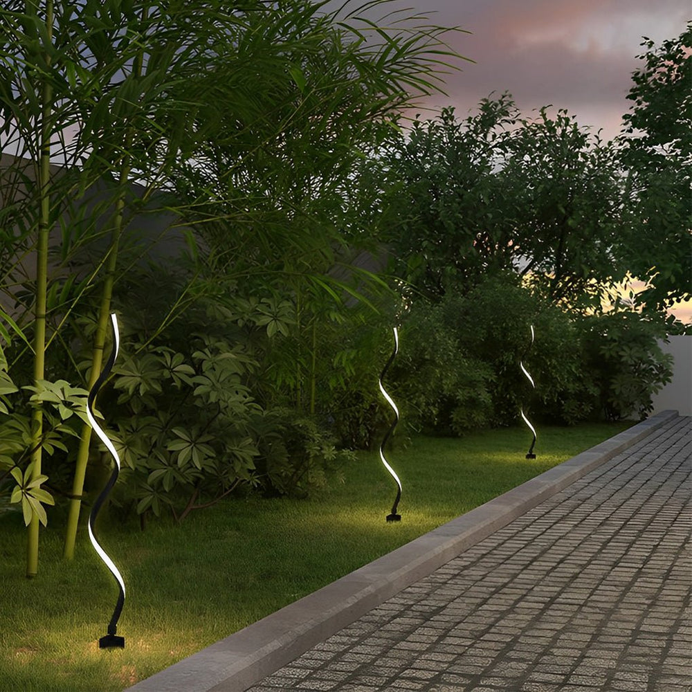 Eco Friendly Twisted Seaweed Design LED Solar Lawn Lights