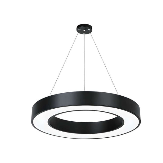 Round Ring – Modern Hanging Profile LED Pendant Light for Office, Gym, and Commercial Spaces