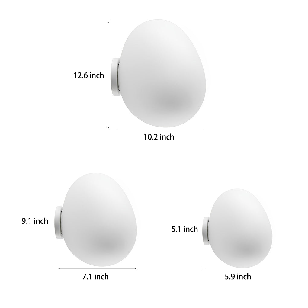 Cobblestones Pebbles Glass LED Minimalist Nordic Wall Lights
