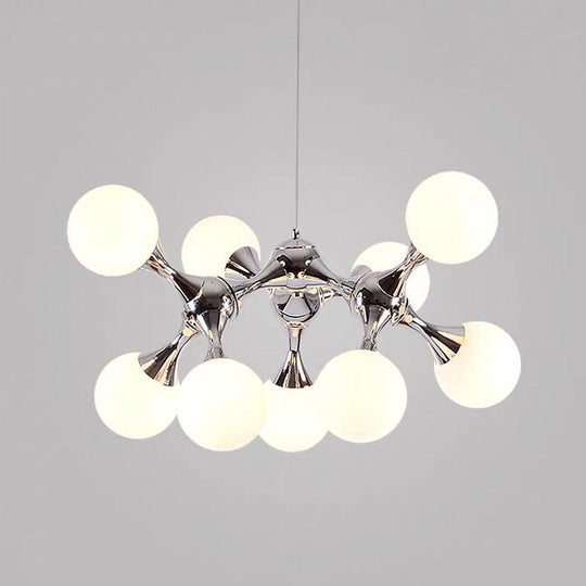 Modern Globe Sputnik 9-Light LED Chandelier