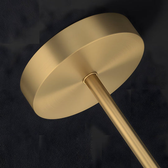 Brass LED Desk Lamp with Adjustable Angle and 3-Step Dimming