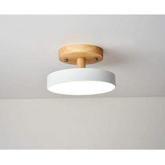 Round Minimalist Drum LED Flush Mount Ceiling Light