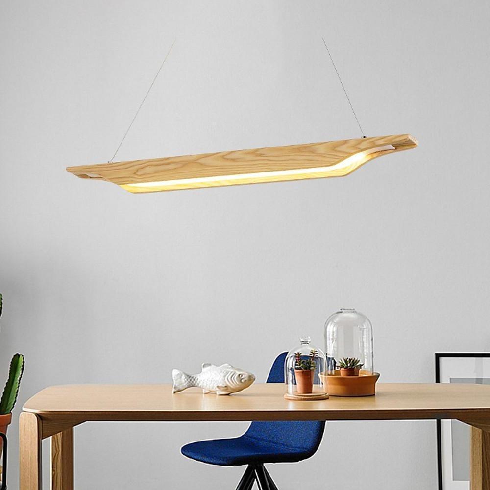Unique Wood Design LED Modern Rustic Pendant Light