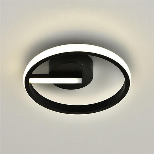 Rounded Triangle Modern LED Flush Mount Ceiling Light