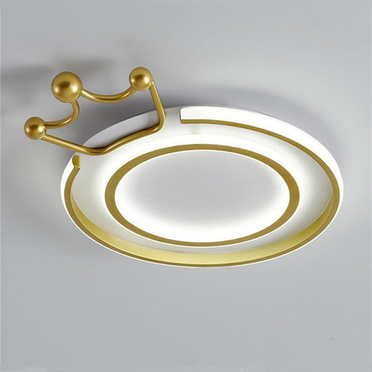 Circle Crown LED Flush Mount Ceiling Light