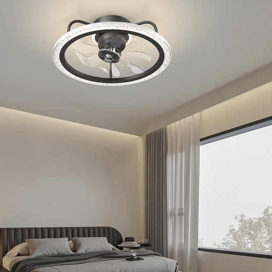 Creative 360° Shake Head Ceiling Fan with Light