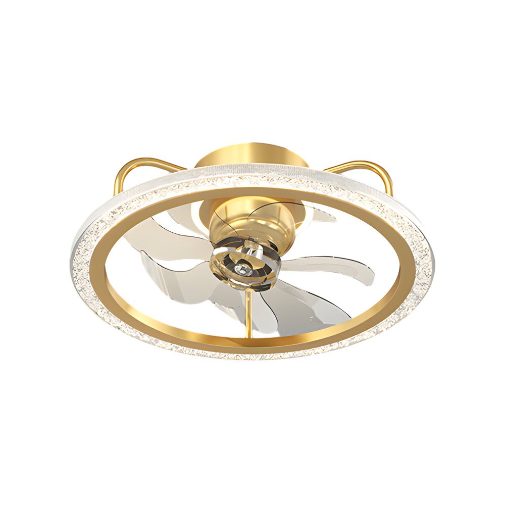 Creative 360° Shake Head Ceiling Fan with Light