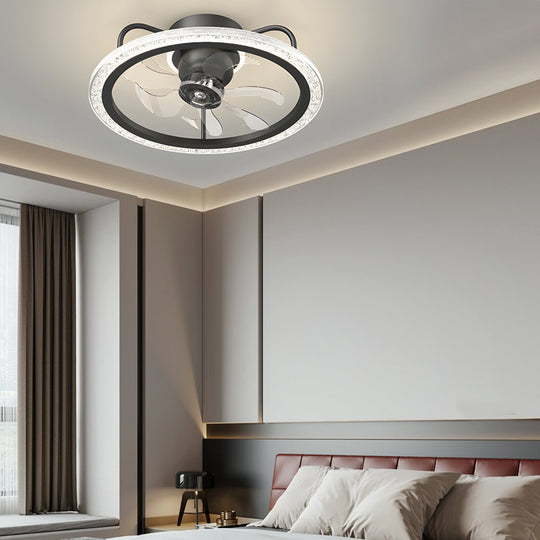 Creative 360° Shake Head Ceiling Fan with Light