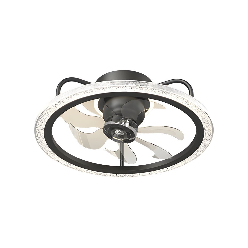 Creative 360° Shake Head Ceiling Fan with Light