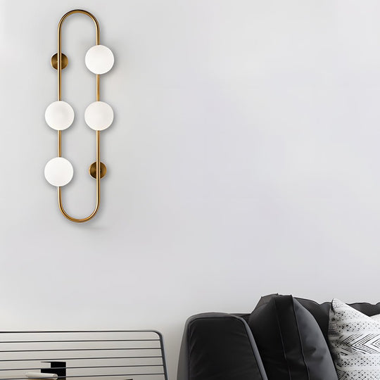Creative 4 Glass Ball Bubbles LED Post-Modern Wall Sconce