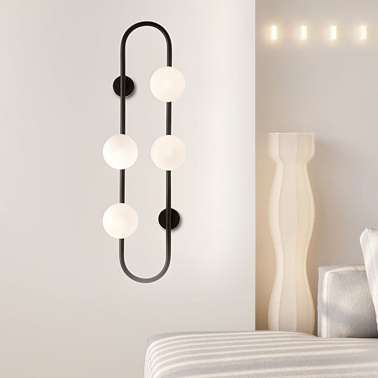 Creative 4 Glass Ball Bubbles LED Post-Modern Wall Sconce