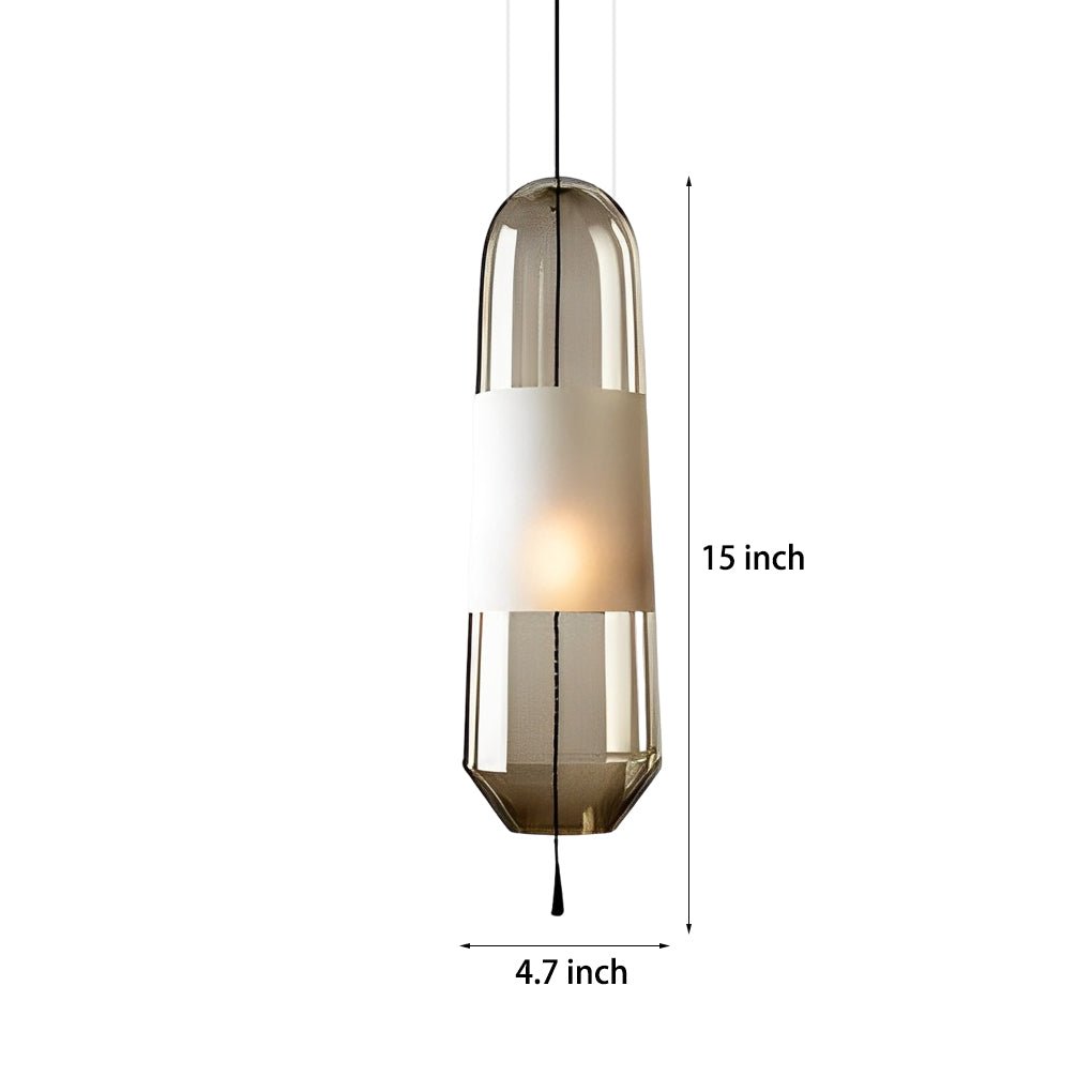 Creative Art Glass Shade Hardware Nordic Pendant Light Fixture