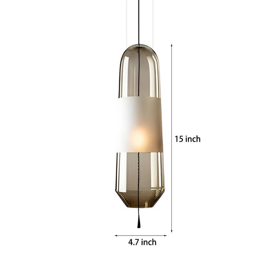 Creative Art Glass Shade Hardware Nordic Pendant Light Fixture