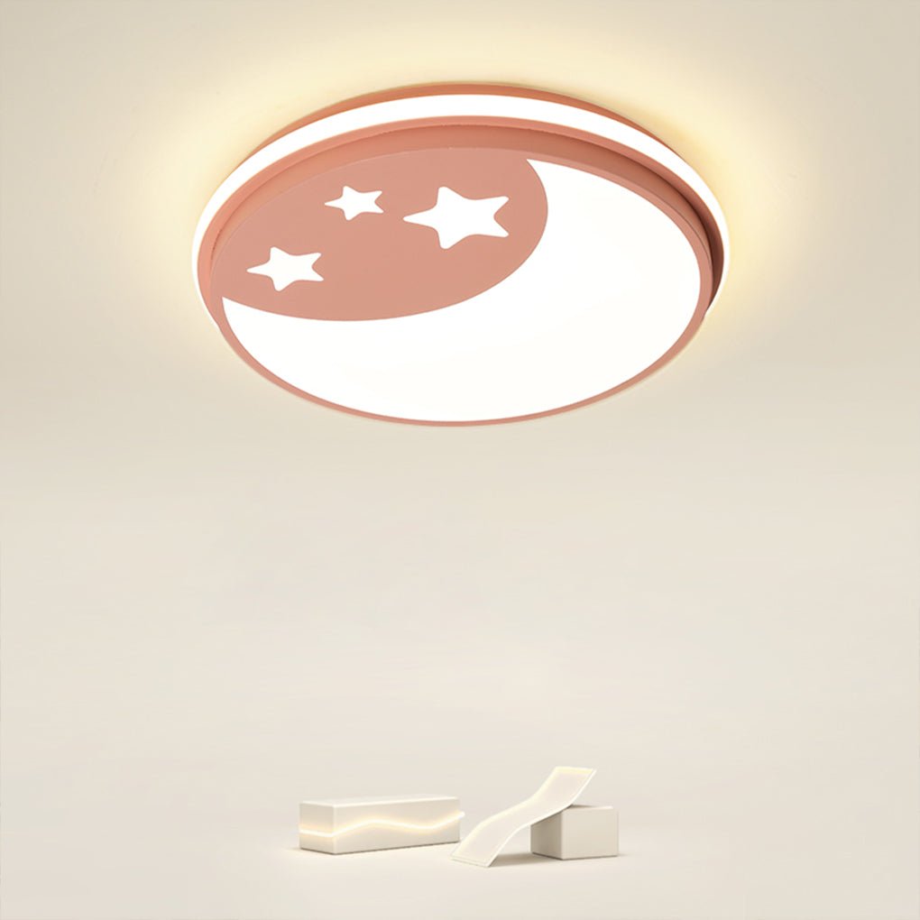 Creative Circular Cartoon Pattern LED Ceiling Lamp for Children’s Room