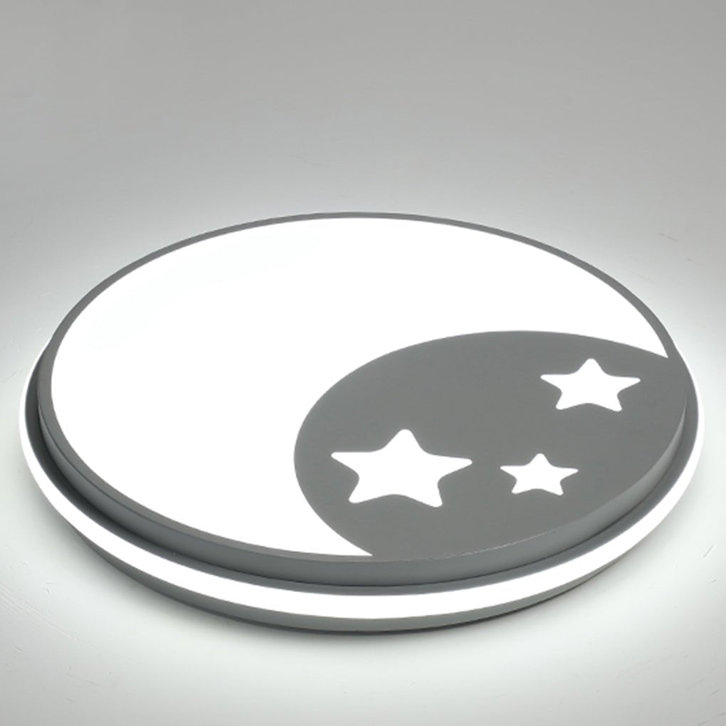 Creative Circular Cartoon Pattern LED Ceiling Lamp for Children’s Room
