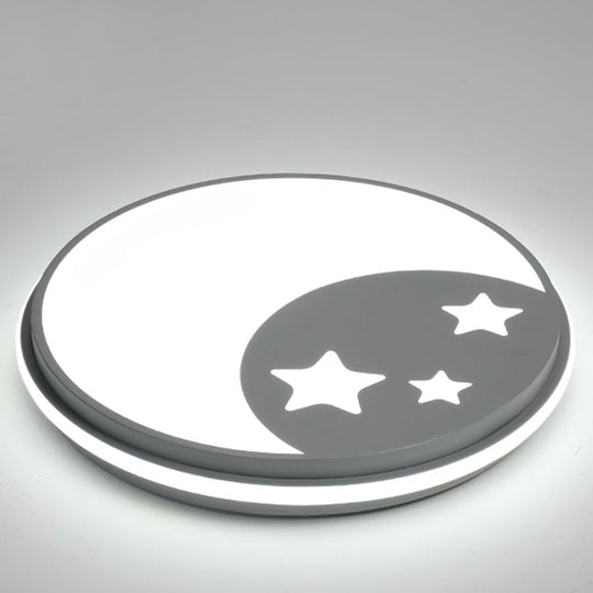Creative Circular Cartoon Pattern LED Ceiling Lamp for Children’s Room