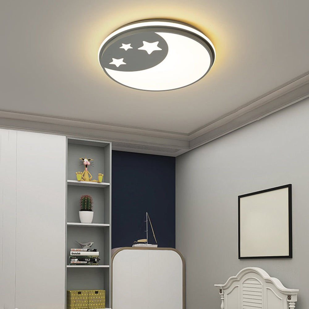 Creative Circular Cartoon Pattern LED Ceiling Lamp for Children’s Room