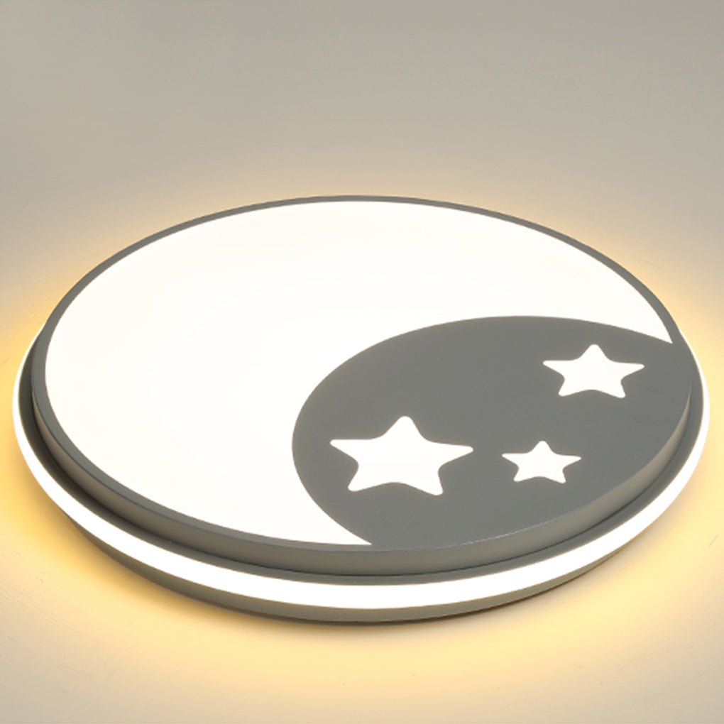 Creative Circular Cartoon Pattern LED Ceiling Lamp for Children’s Room