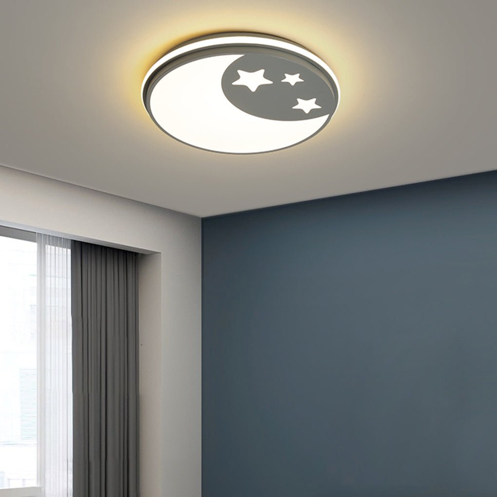 Creative Circular Cartoon Pattern LED Ceiling Lamp for Children’s Room
