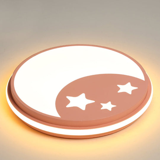 Creative Circular Cartoon Pattern LED Ceiling Lamp for Children’s Room