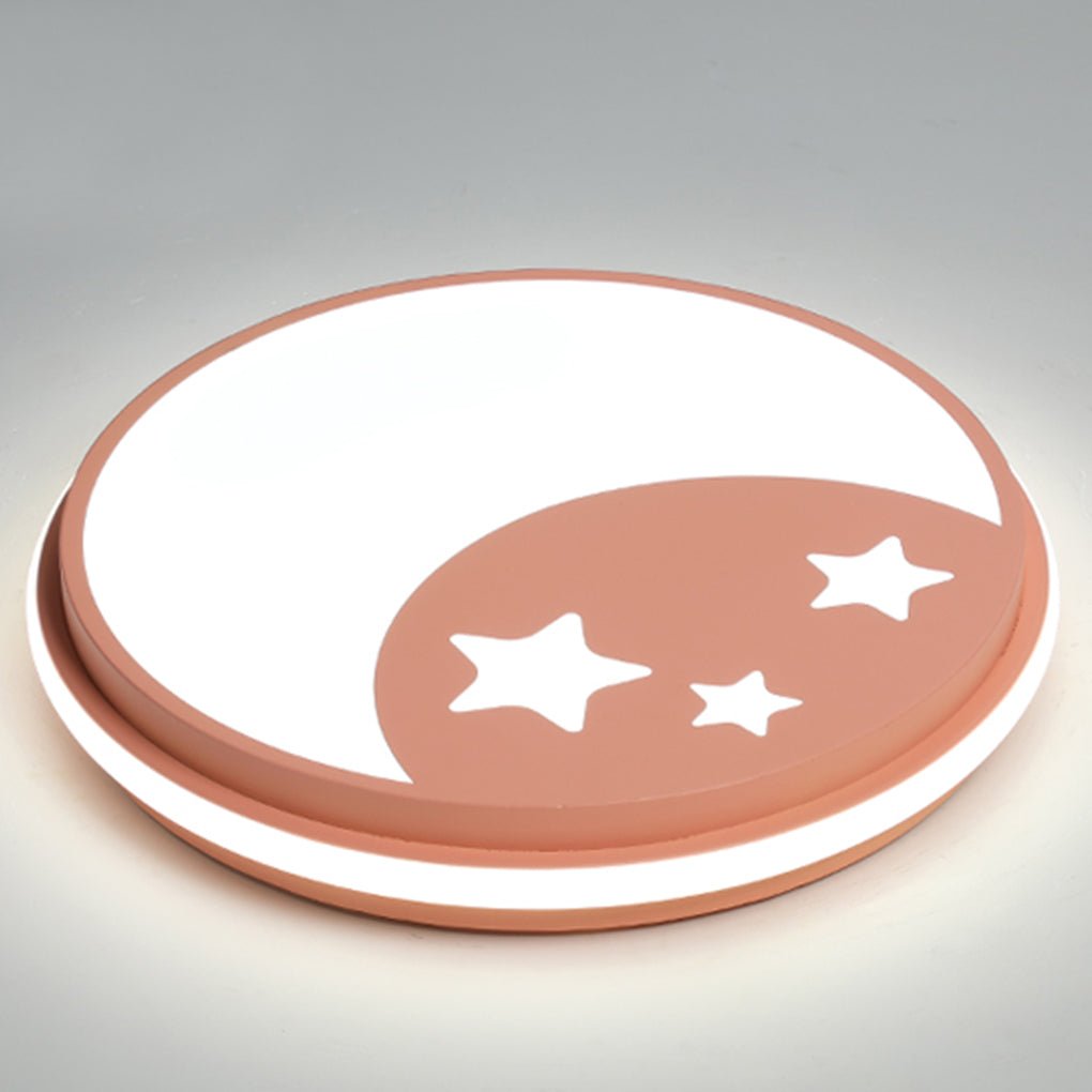 Creative Circular Cartoon Pattern LED Ceiling Lamp for Children’s Room