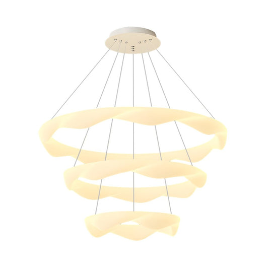 Modern Designer Ring LED Chandelier – 1/2/3/4/5 Rings