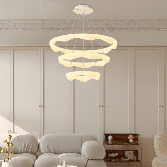 Modern Designer Ring LED Chandelier – 1/2/3/4/5 Rings