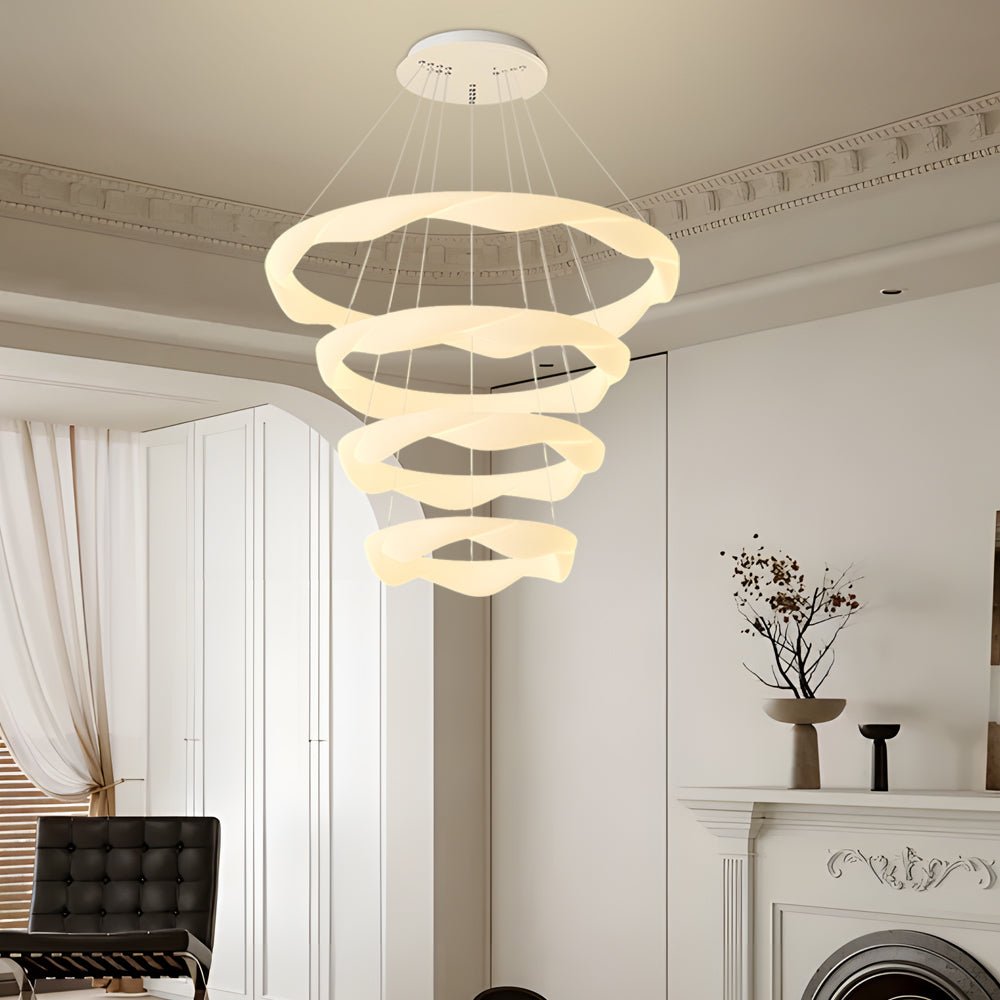 Modern Designer Ring LED Chandelier – 1/2/3/4/5 Rings