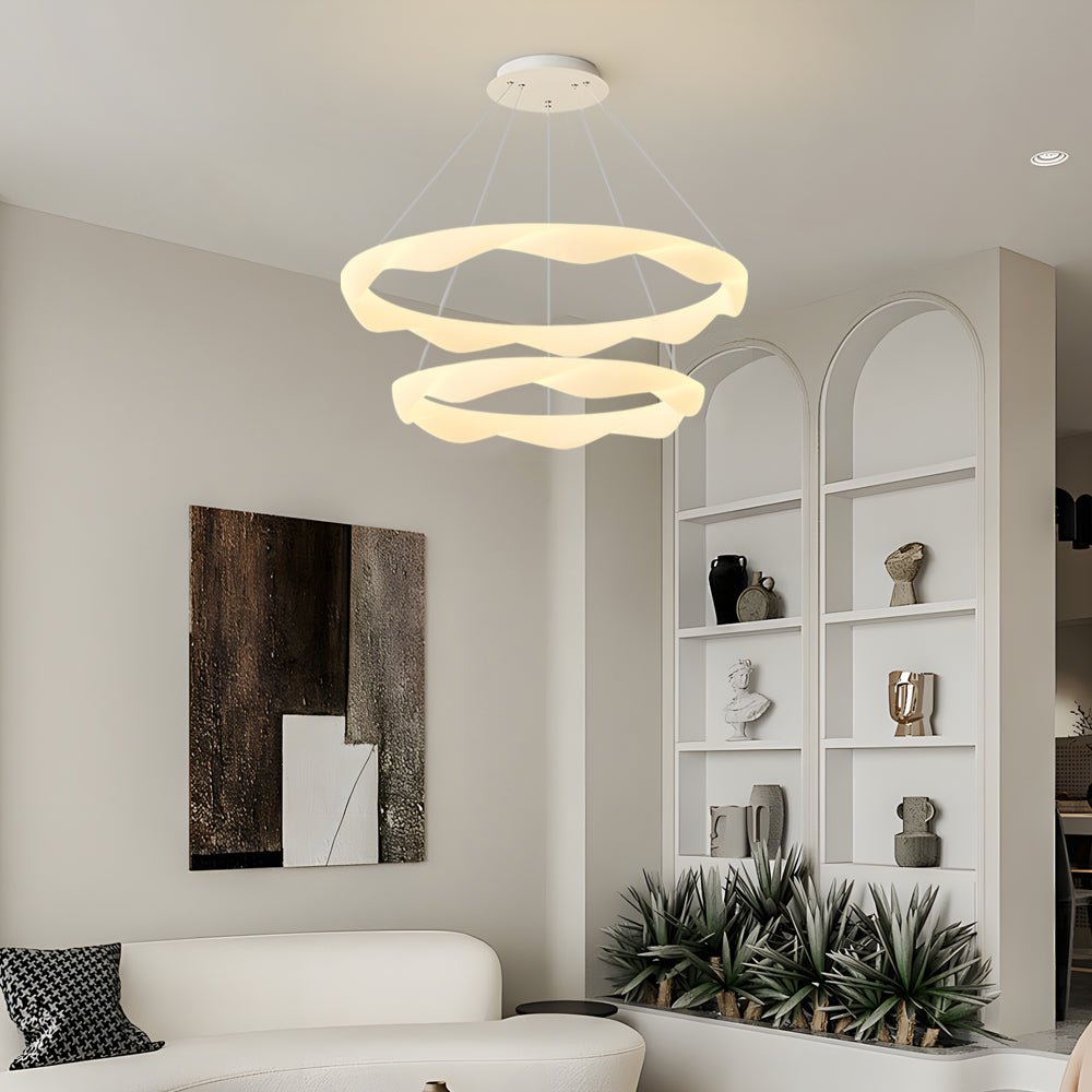 Modern Designer Ring LED Chandelier – 1/2/3/4/5 Rings