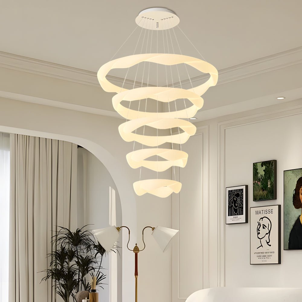 Modern Designer Ring LED Chandelier – 1/2/3/4/5 Rings