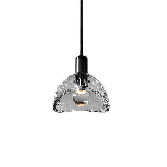 Creative Crystal Shade LED Copper Minimalist Modern Pendant Light Fixture