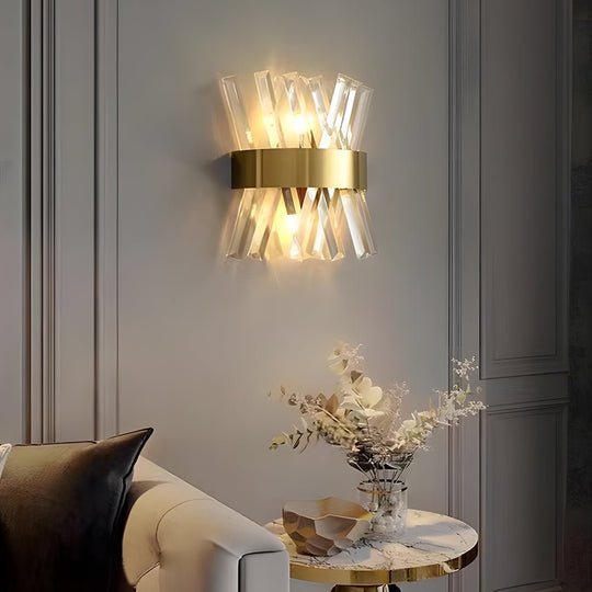 Creative Crystal Strips Luxury Up & Down Lighting Nordic Wall Lamp