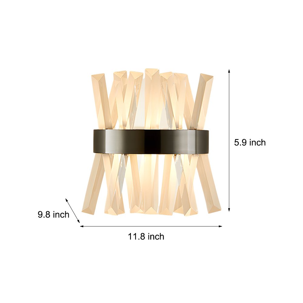 Creative Crystal Strips Luxury Up & Down Lighting Nordic Wall Lamp
