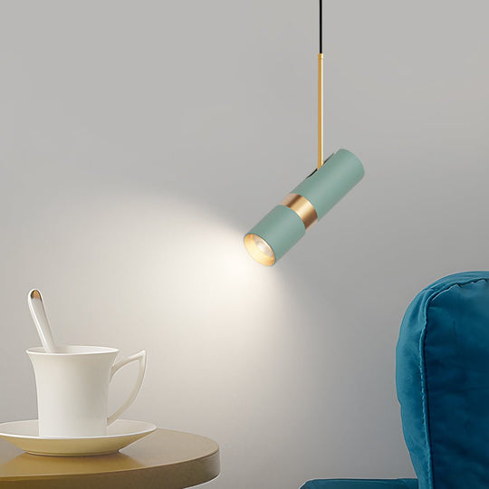 Creative Cylindrical LED Three-Step Dimming Pendant Light