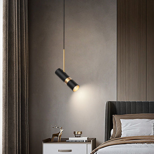 Creative Cylindrical LED Three-Step Dimming Pendant Light
