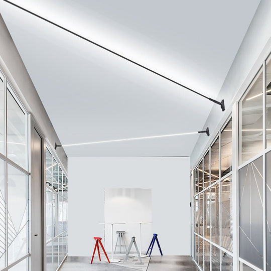Creative Rotatable Steel LED Strip Light – Adjustable Minimalist Linear Lighting