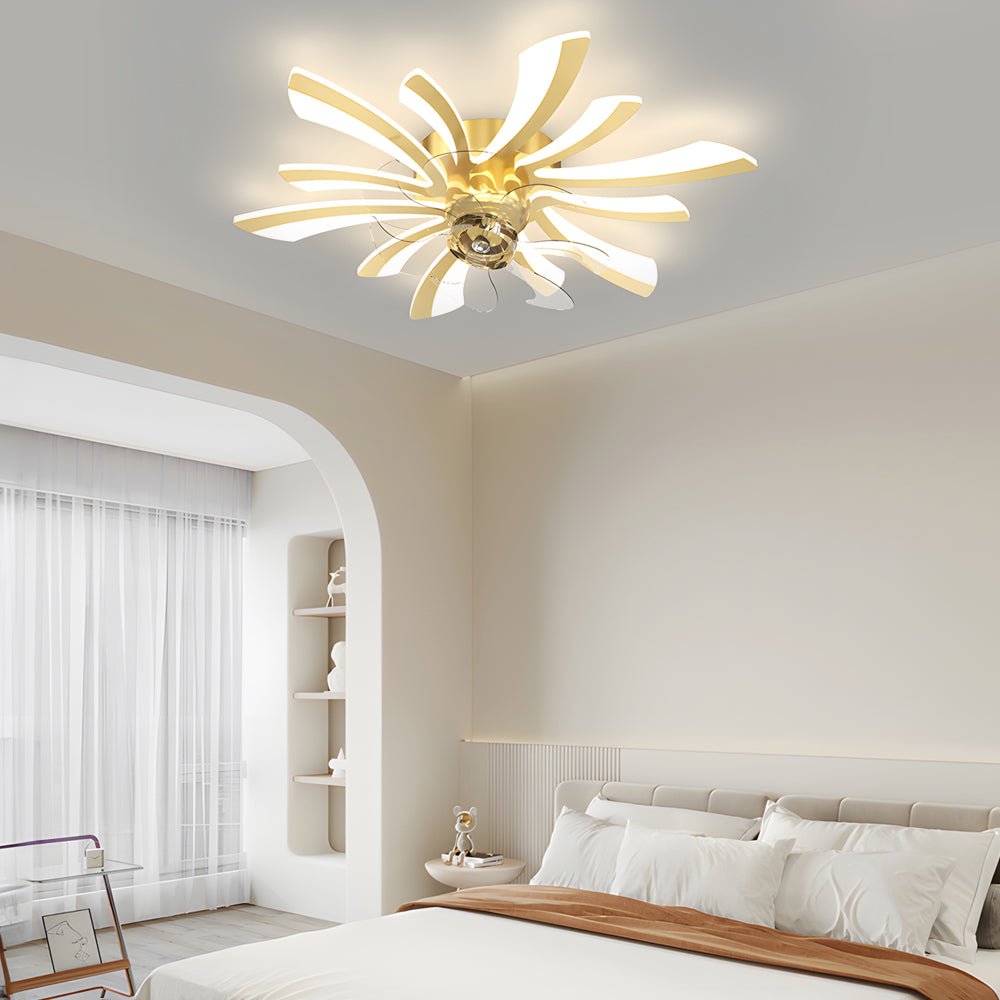 Creative Flowers Ceiling Fan with Light