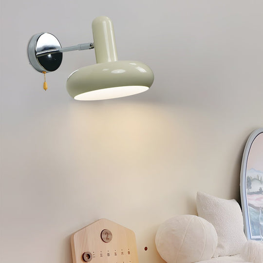 Creative Glass Swing Arm 3 Step Dimming Wall Lamp with Remote