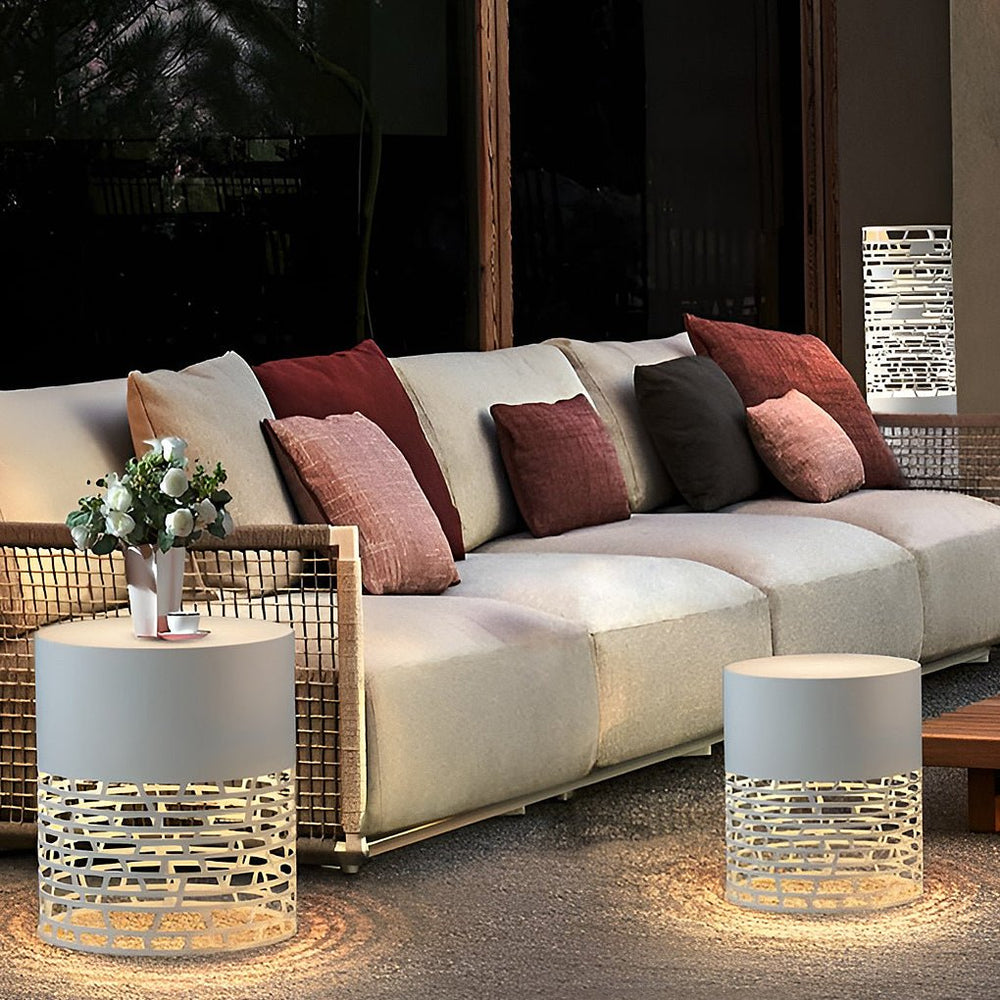 Stylish Hollow Mesh LED Cylinder Light