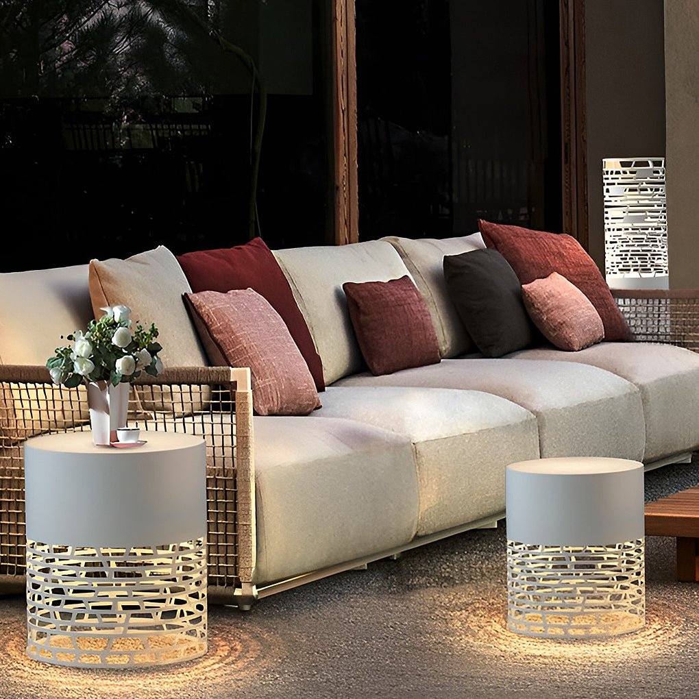 Stylish Hollow Mesh LED Cylinder Light