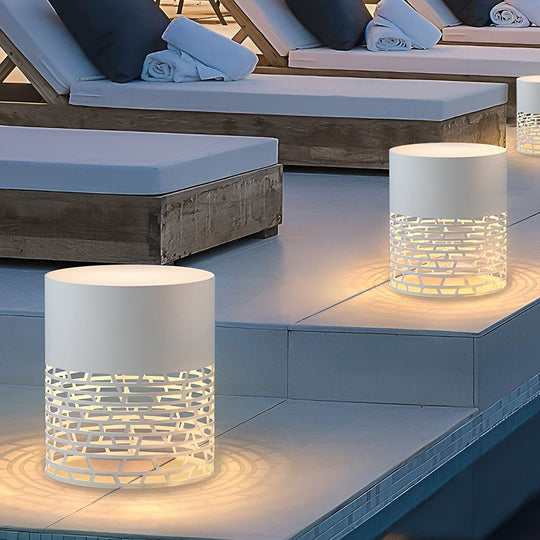Stylish Hollow Mesh LED Cylinder Light