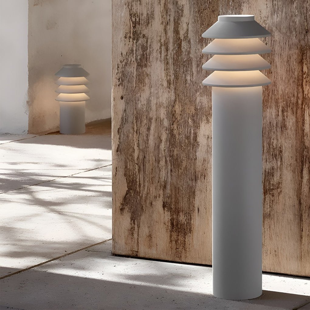 Modern Aluminum LED Outdoor Cylinder Light