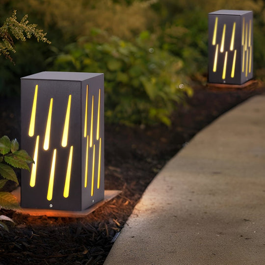 LED Pathway Light with Meteor Visual Effect Outdoor Decor