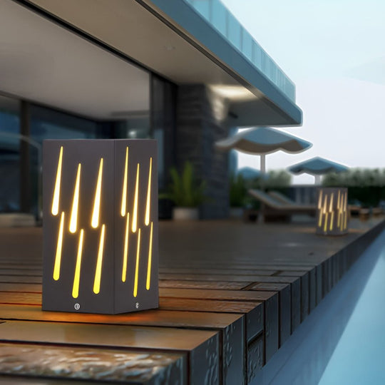 LED Pathway Light with Meteor Visual Effect Outdoor Decor