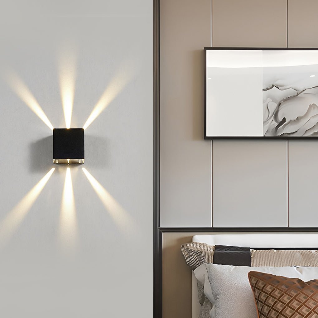 Creative LED Up and Down Outdoor Wall Lamp Waterproof Wall Sconce