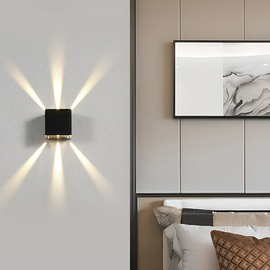 Creative LED Up and Down Outdoor Wall Lamp Waterproof Wall Sconce