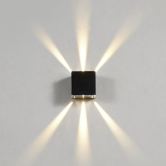Creative LED Up and Down Outdoor Wall Lamp Waterproof Wall Sconce